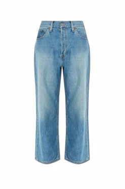 RE/DONE BLUE Jeans with straight legs