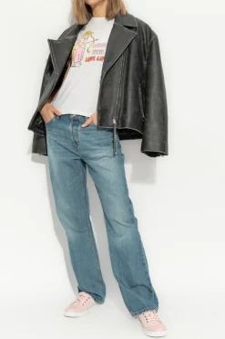 RE/DONE BLUE Straight leg jeans