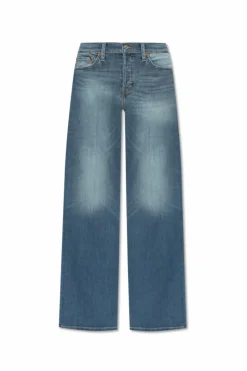 RE/DONE BLUE Wide-leg jeans
