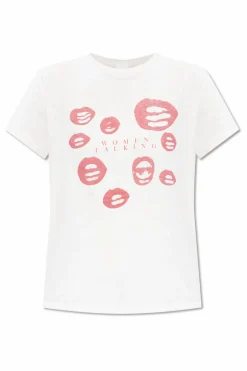 RE/DONE WHITE T-shirt with print