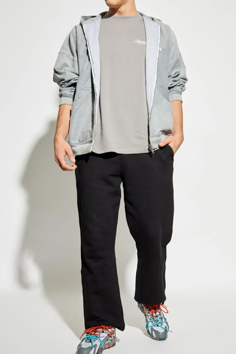 Represent GREY T-shirt `Club Script`