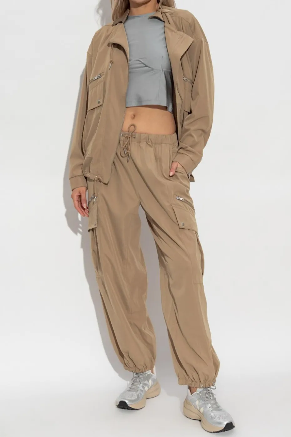 Rethinkit Studios beige Pants with logo
