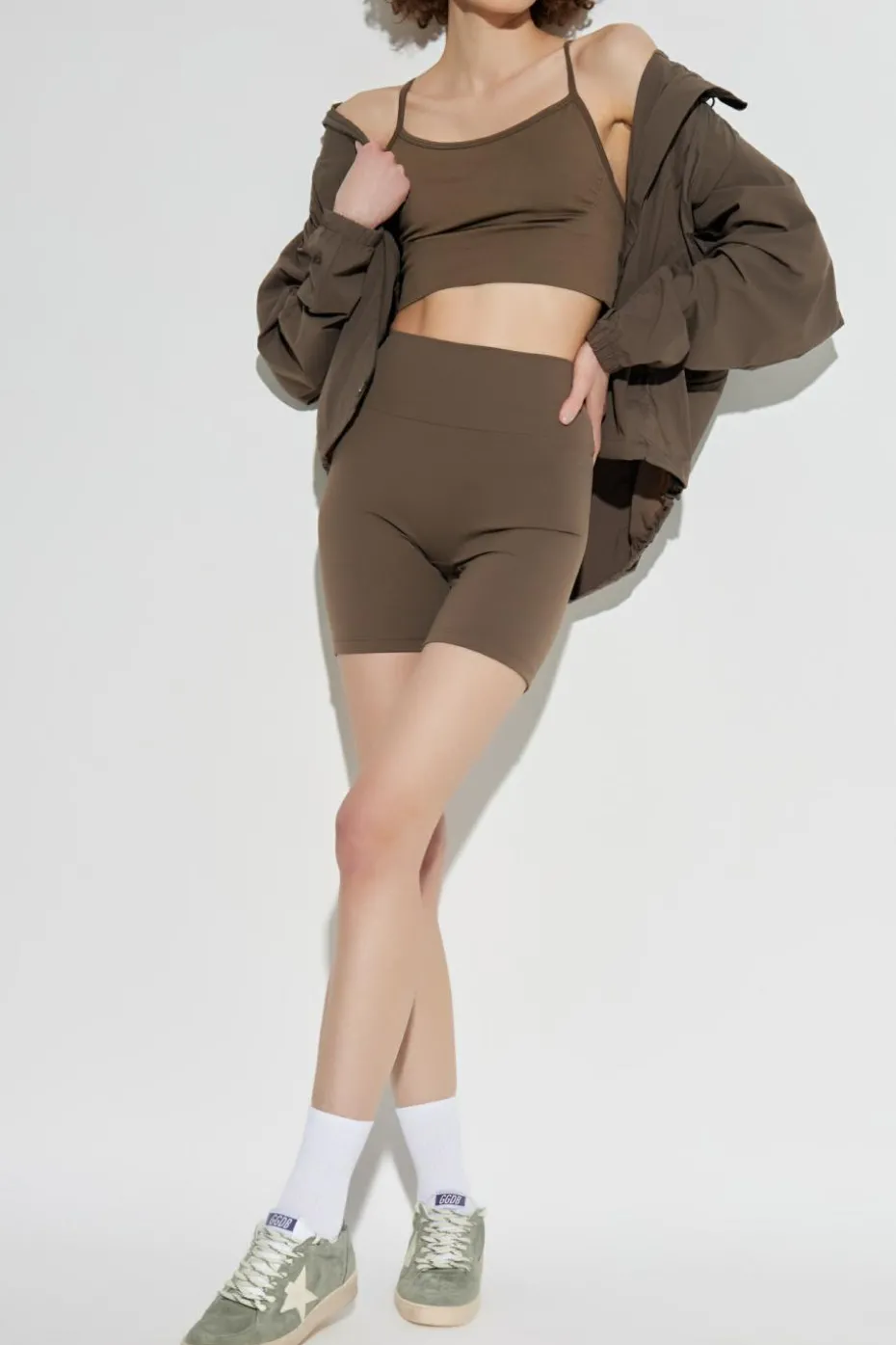 Rethinkit Studios BROWN Logo shorts
