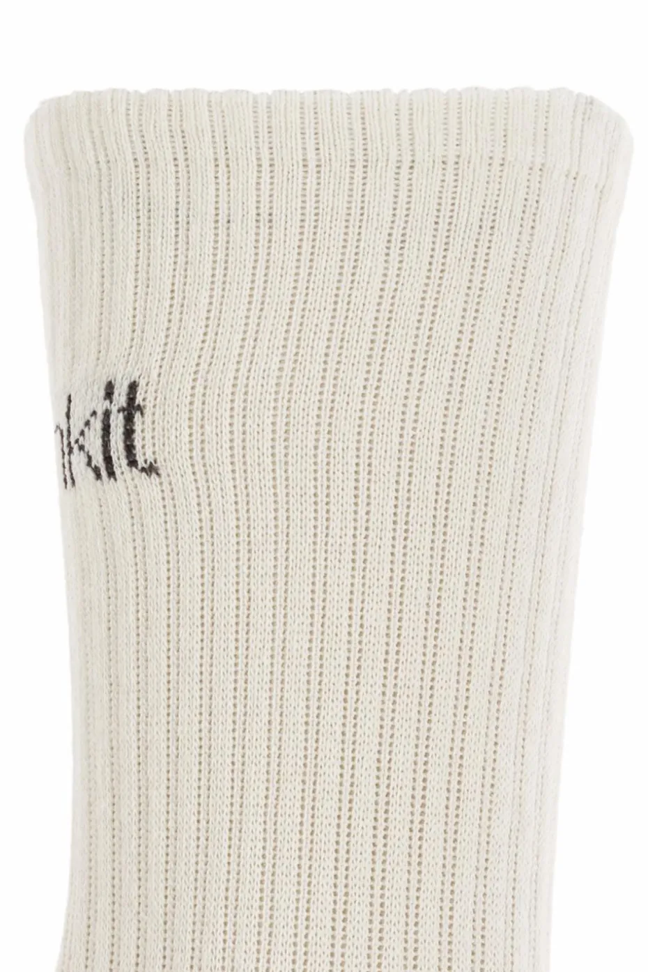 Rethinkit Studios cream Two-pack of socks with logo