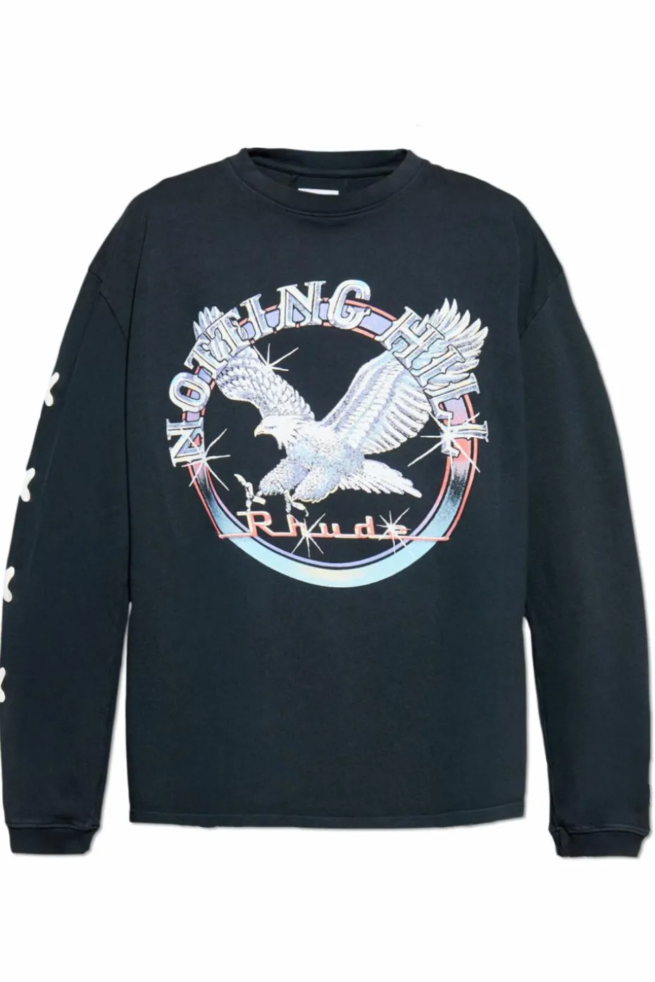 Rhude NAVY BLUE Long sleeve T-shirt