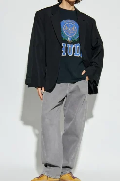 Rhude NAVY BLUE Printed T-shirt