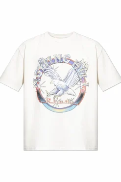 Rhude WHITE T-shirt with print