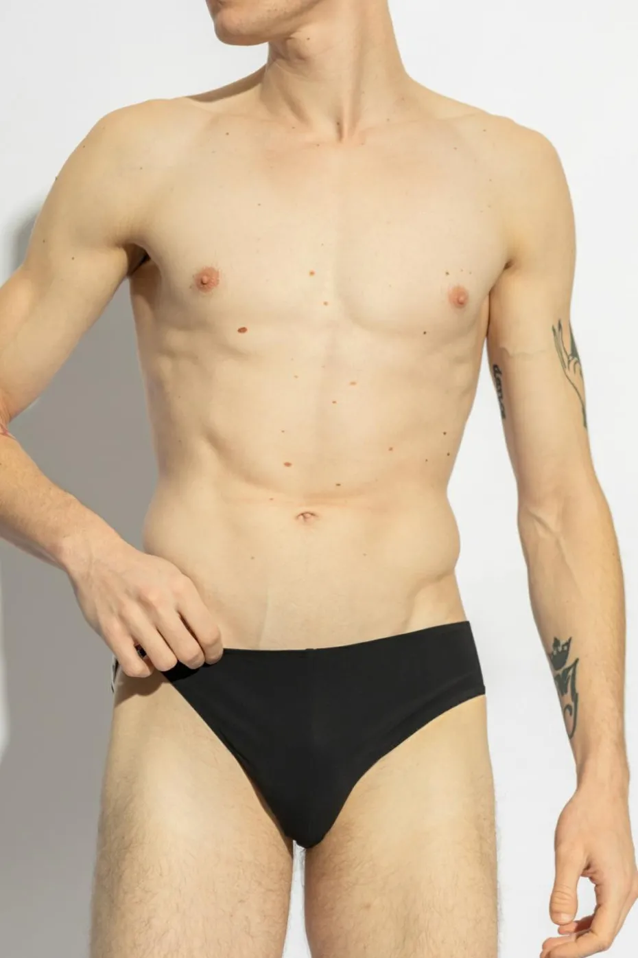 Rick Owens BLACK Briefs with appliqué