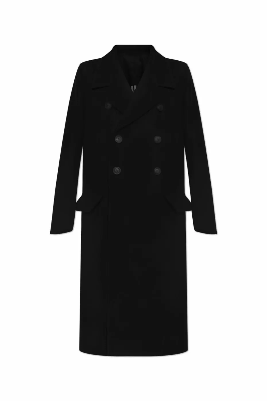Rick Owens BLACK Double-breasted coat
