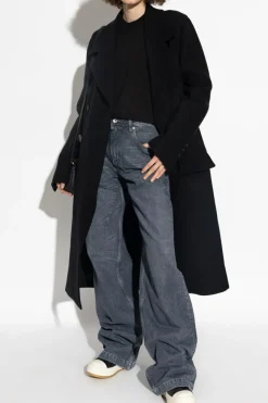 Rick Owens BLACK Double-breasted coat