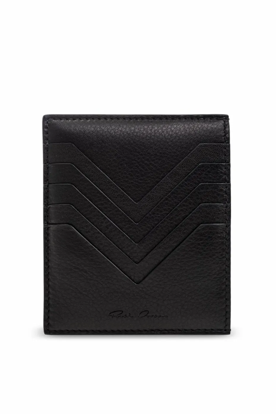 Rick Owens BLACK Leather card holder
