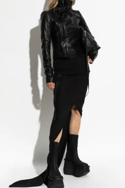 Rick Owens BLACK Leather jacket `Classic`