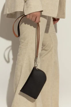 Rick Owens BLACK Leather belt bag