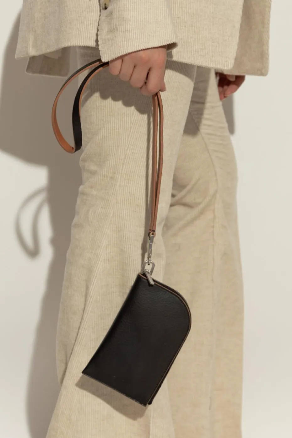 Rick Owens BLACK Leather belt bag