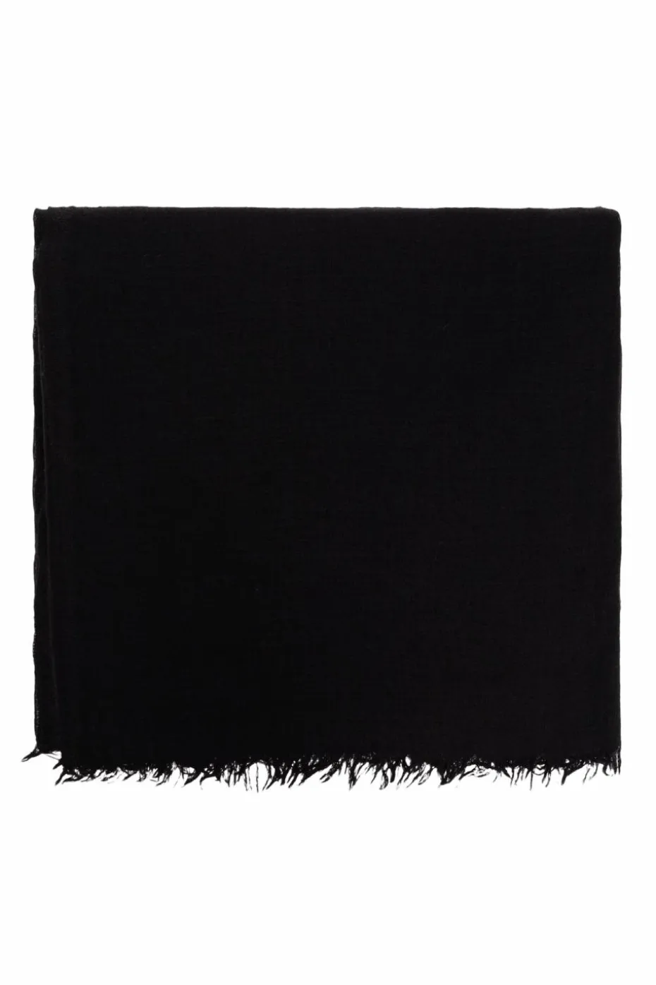 Rick Owens BLACK Scarf with fringes