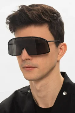 Rick Owens BLACK ‘Shielding’ sunglasses