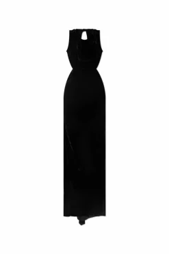 Rick Owens BLACK Sleeveless velvet dress