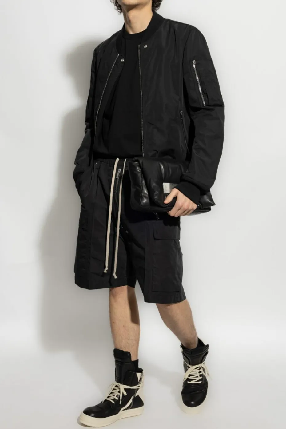 Rick Owens BLACK T-shirt 'Jumbo SS'