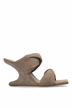 Rick Owens BROWN Heeled mules Twisted Cantilever 8