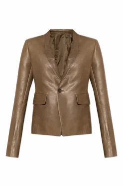 Rick Owens BROWN Leather blazer