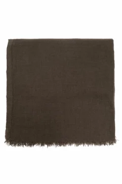 Rick Owens BROWN Scarf with fringes