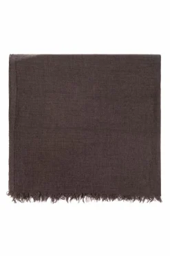 Rick Owens BROWN Scarf with fringes