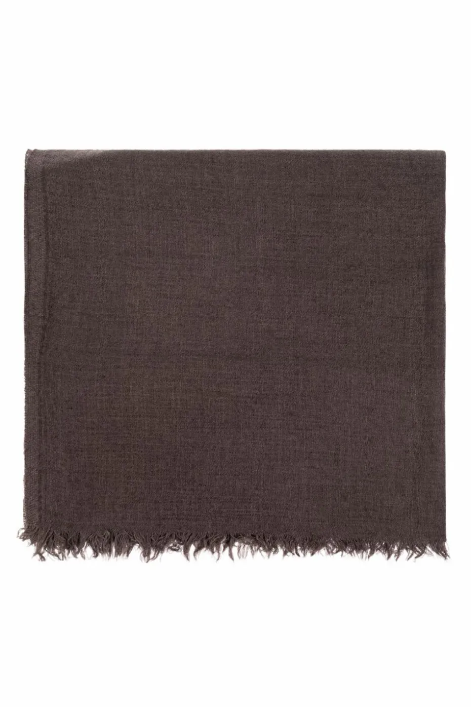 Rick Owens BROWN Scarf with fringes
