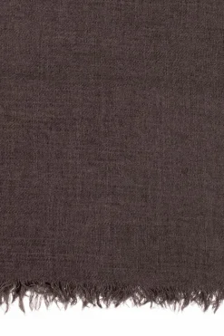 Rick Owens BROWN Scarf with fringes