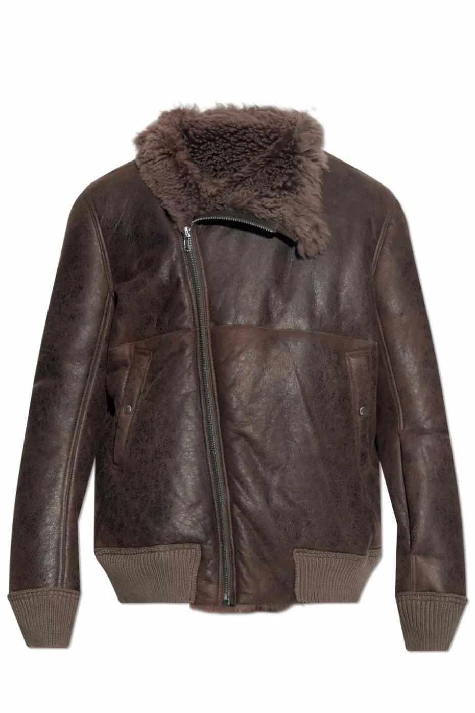 Rick Owens BROWN Sheepskin coat "Hollywood"