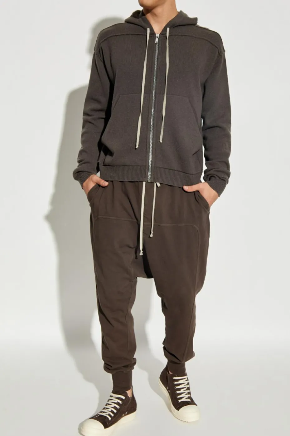 Rick Owens BROWN Zipped sweatshirt