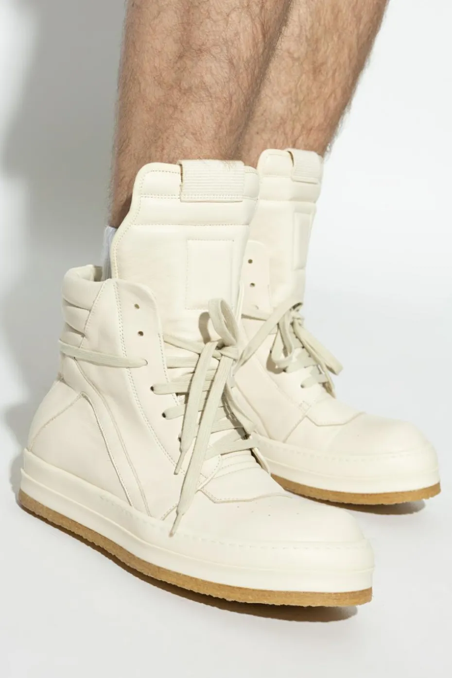 Rick Owens cream Ankle boots