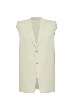 Rick Owens cream Blazer Dirt Tailored SL