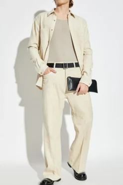 Rick Owens cream Corduroy pants