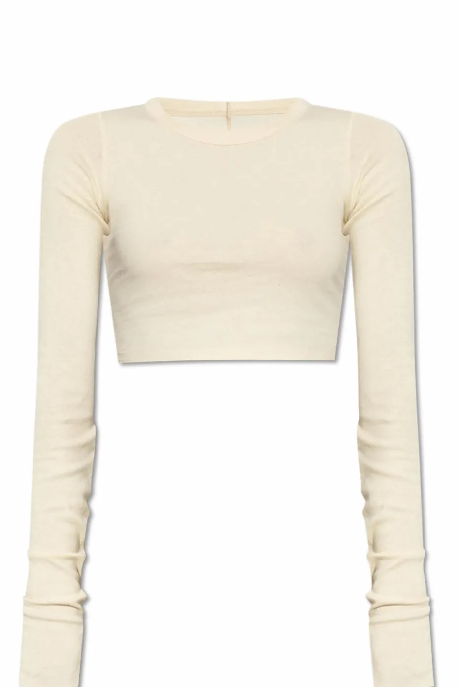 Rick Owens cream Top LS Crop T