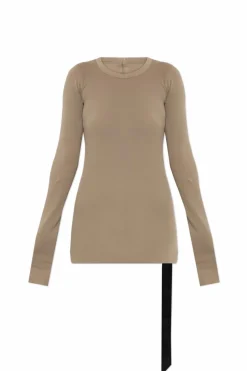 Rick Owens DRKSHDW beige T-shirt "Rib"