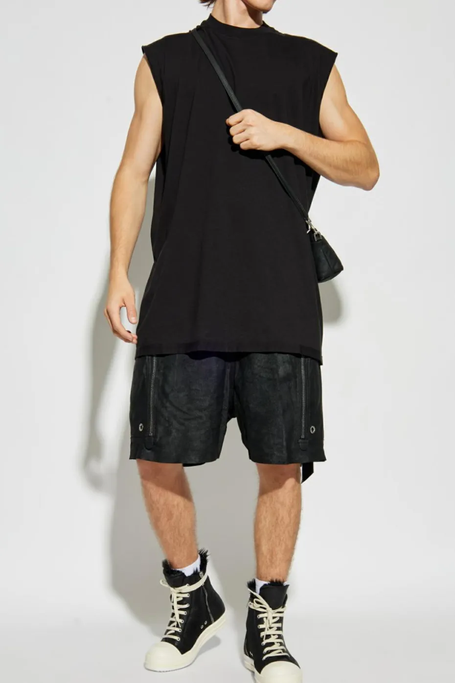 Rick Owens DRKSHDW BLACK T-shirt "Tarp"