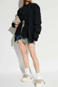 Rick Owens DRKSHDW BLUE Denim skirt Draped Mini