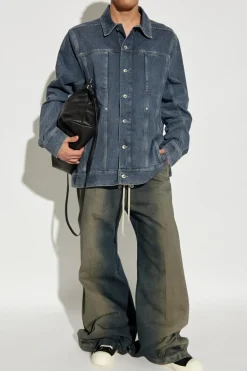 Rick Owens DRKSHDW BLUE Denim jacket `Lido`