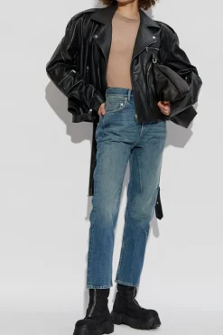 Rick Owens DRKSHDW BLUE Jeans with logo