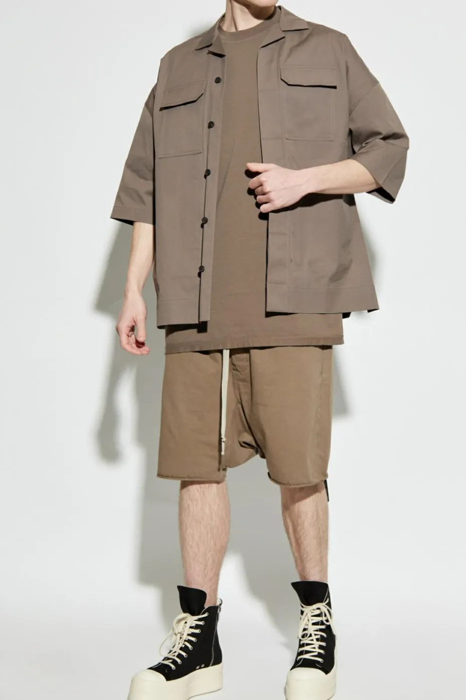 Rick Owens DRKSHDW BROWN Cotton shorts