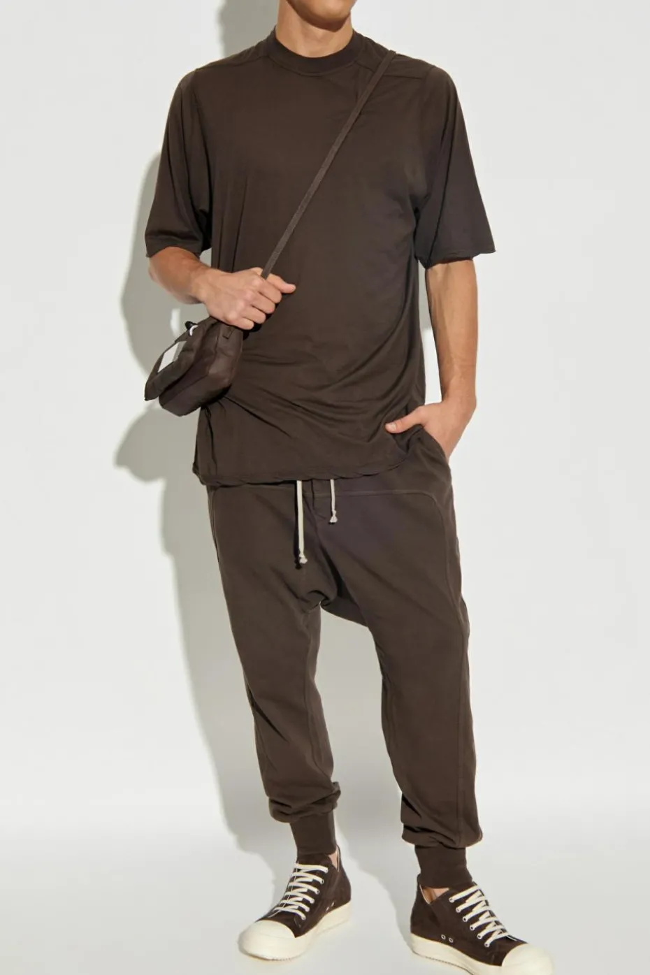 Rick Owens DRKSHDW BROWN T-shirt "Jumbo"