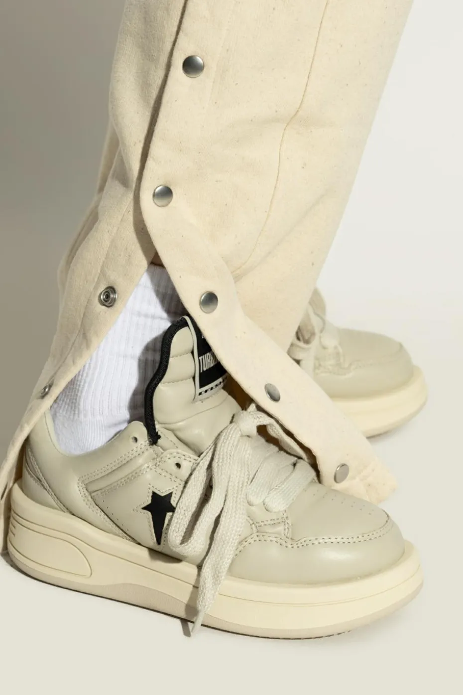 Rick Owens DRKSHDW cream Rick Owens DRKSHDW X CONVERSE