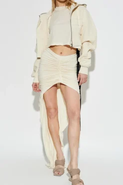 Rick Owens DRKSHDW cream Short T-shirt