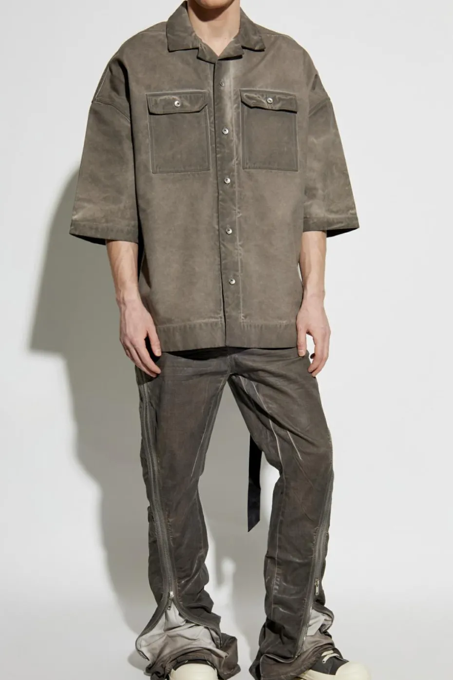 Rick Owens DRKSHDW GREY Shirt Magnum Tommy Shirt