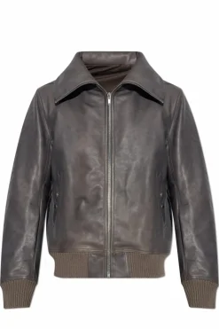 Rick Owens GREY Leather jacket "Blixa"