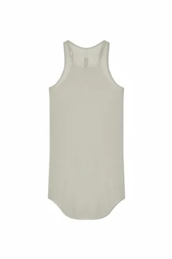 Rick Owens GREY Ribbed sleeveless top