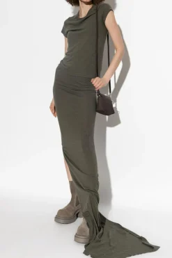 Rick Owens GREY Top with woolen trim