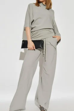 Rick Owens GREY Top with a decorative neckline