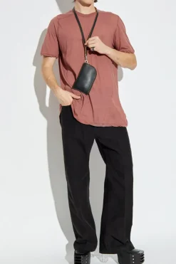 Rick Owens RED Crew-neck T-shirt