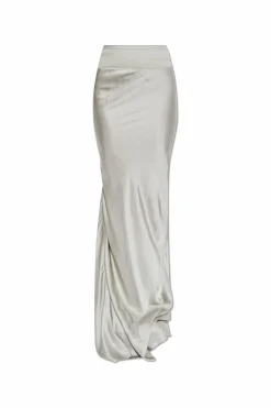 Rick Owens SILVER "Slim Long" skirt